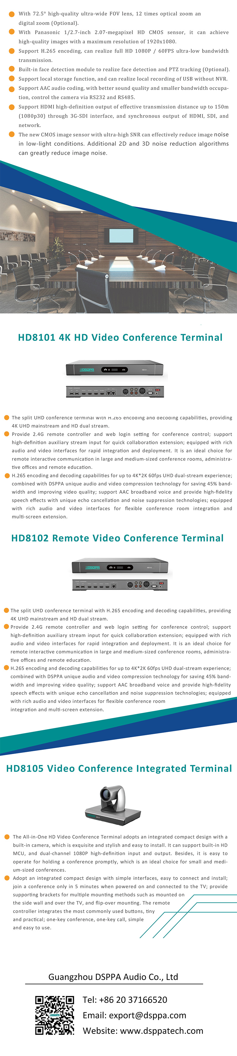 HD8000 MCU Video Conference Server